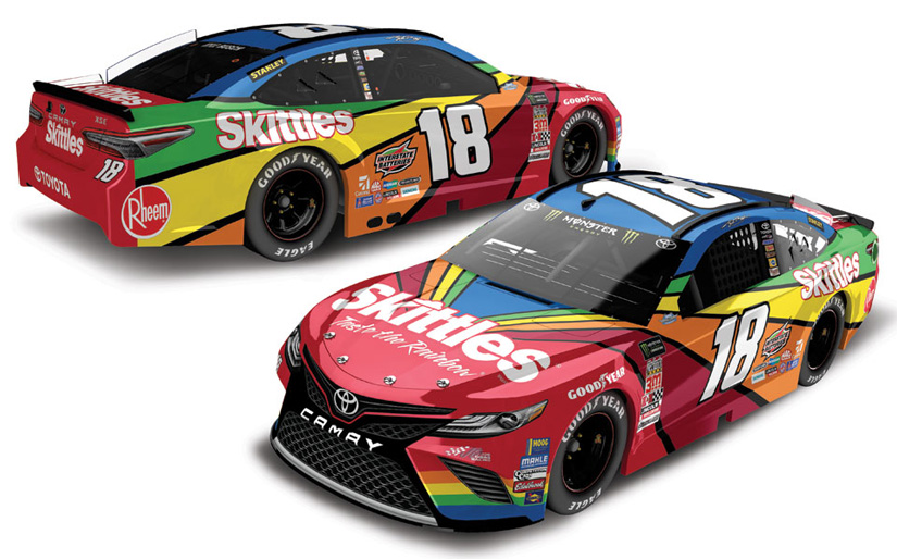 2018 Kyle Busch #18 Skittles - Darlington Throwback Diecast