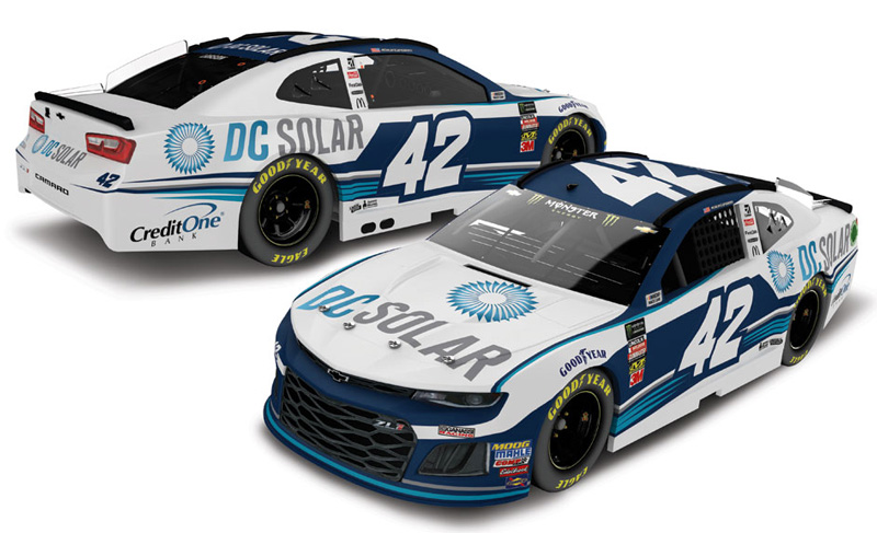 2018 Kyle Larson #42 DC Solar 1/64 Diecast