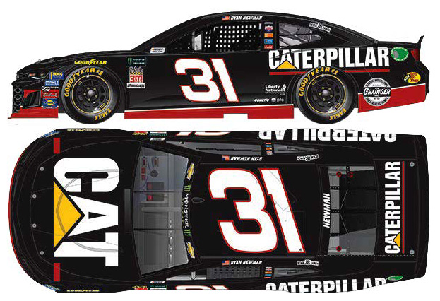 2018 Ryan Newman #31 Caterpillar - Darlington Throwback 1/64 Diecast