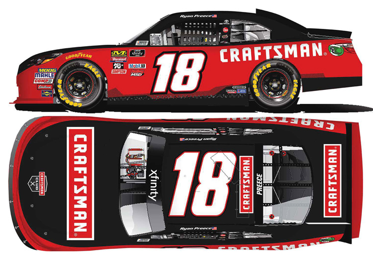 2018 Ryan Preece #18 Craftsman 1/64 Diecast