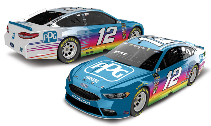 2018 Ryan Blaney #12 PPG 1/64 Paints Diecast