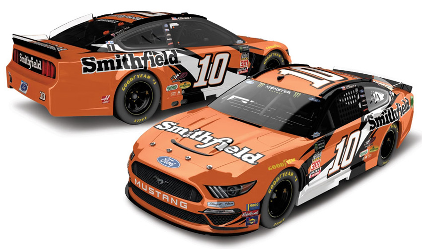 2019 Aric Almirola #10 Smithfield - Darlington Throwback 1/64 Diecast