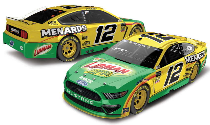 2019 Ryan Blaney #12 Libman 1/64 Diecast