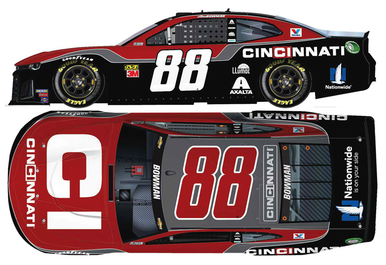 2019 Alex Bowman #88 Cincinnati 1/64 Diecast