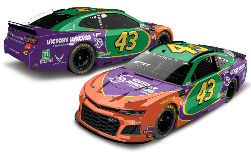 2019 Bubba Wallace #43 Victory Junction - Darlington 1/64 Diecast