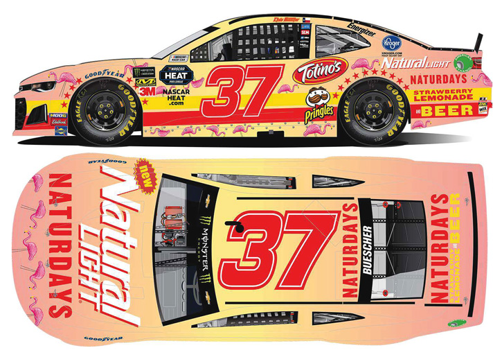 2019 Chris Buescher #37 Naturdays 1/64 Diecast