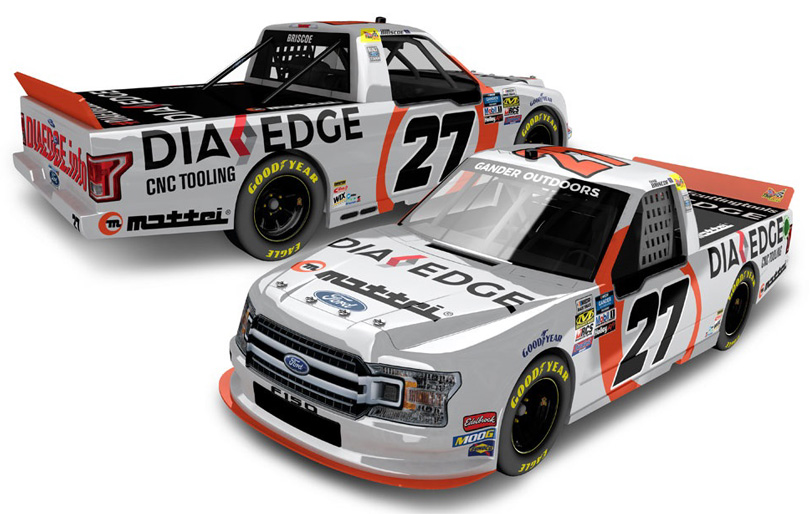 2019 Chase Briscoe #27 DIAEDGE - Eldora Dirt Truck 1/24 Diecast