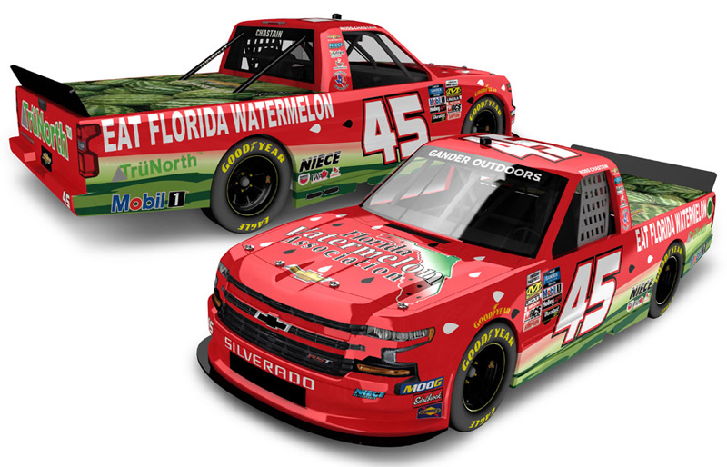 2019 Ross Chastain #45 Florida Watermelon Truck 1/24 Diecast
