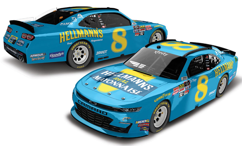 2019 Dale Earnhardt Jr #8 Hellmann's - Darlington Throwback 1/64 Diecast