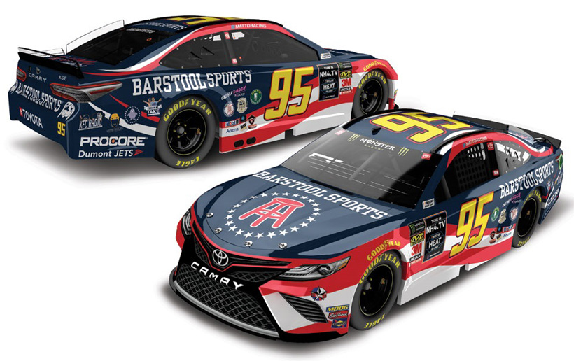 2019 Matt DiBenedetto #95 Barstool Sports 1/24 Diecast