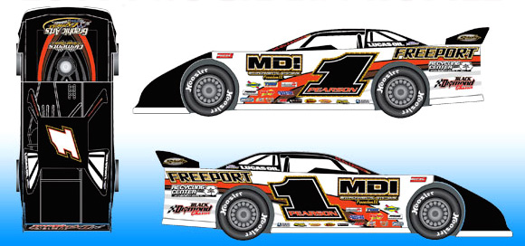 2019 Earl Pearson Jr #1 USA Nationals Dirt Late Model 1/24 Diecast