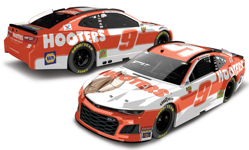 2019 Chase Elliott #9 Hooters 1/64 Diecast