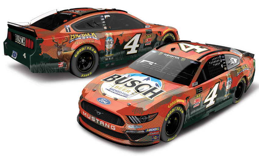 2019 Kevin Harvick #4 Busch Beer Big Buck Hunter 1/24 Diecast