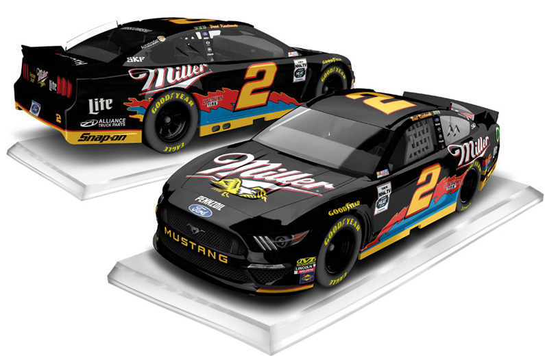 2019 Brad Keselowski #2 Miller Lite - Darlington Throwback 1/64 Diecast