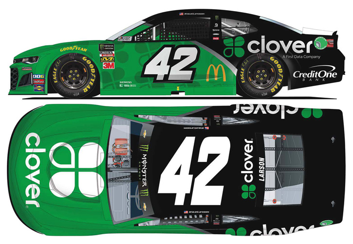2019 Kyle Larson #42 Clover 1/64 Diecast