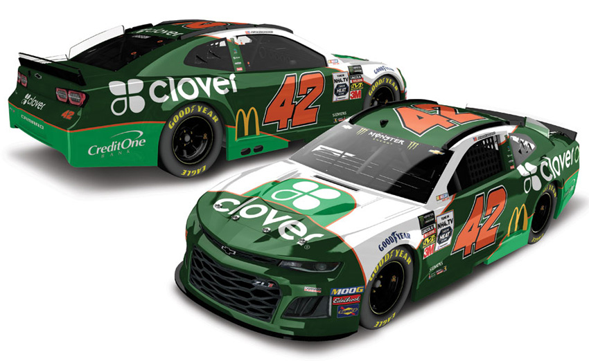 2019 Kyle Larson #42 Clover - Darlington Throwback 1/64 Diecast