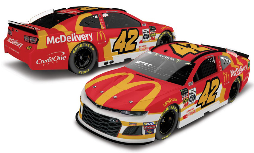 2019 Kyle Larson #42 McDonald’s McDelivery 1/64 Diecast