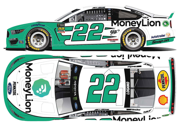 2019 Joey Logano #22 MoneyLion 1/64 Diecast