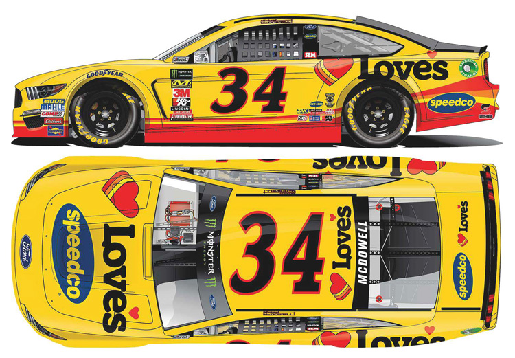 2019 Michael McDowell #34 Love's / Speedco 1/64 Diecast