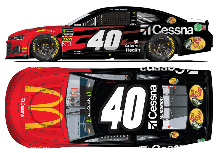 2019 Jamie McMurray #40 McDonald's / Cessna - Last Ride 1/64 Diecast