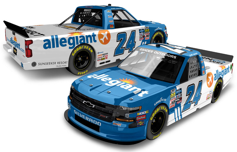 2019 Brett Moffitt #24 Allegiant Truck 1/64 Diecast