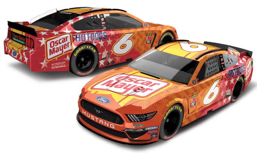 2019 Ryan Newman #6 Oscar Mayer Patriotic 1/64 Diecast