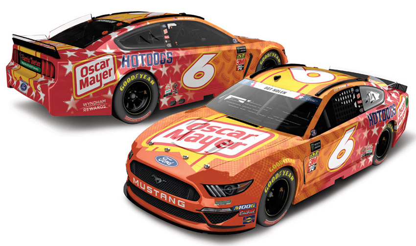 2019 Ryan Newman #6 Oscar Mayer Patriotic 1/24 Diecast