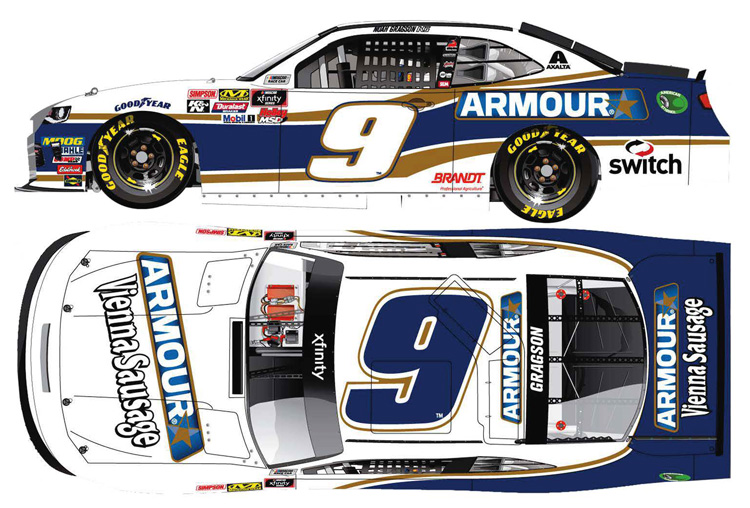 2019 Noah Gragson #9 Armour 1/64 Diecast