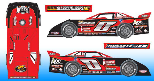 2019 Rick Eckert #0 Drydene - Dirt Late Model 1/24 Diecast