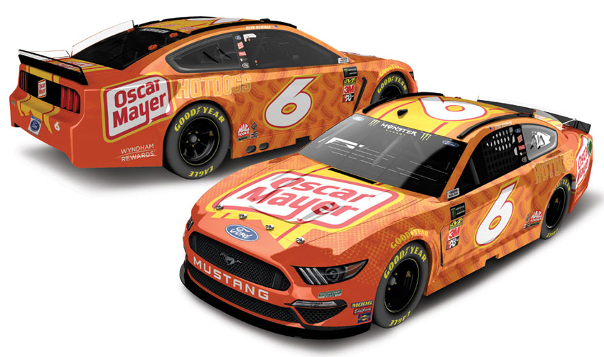 2019 Ryan Newman #6 Oscar Mayer 1/64 Diecast