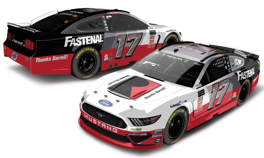 2019 Ricky Stenhouse Jr #17 Fastenal / Thanks DW 1/24 Diecast