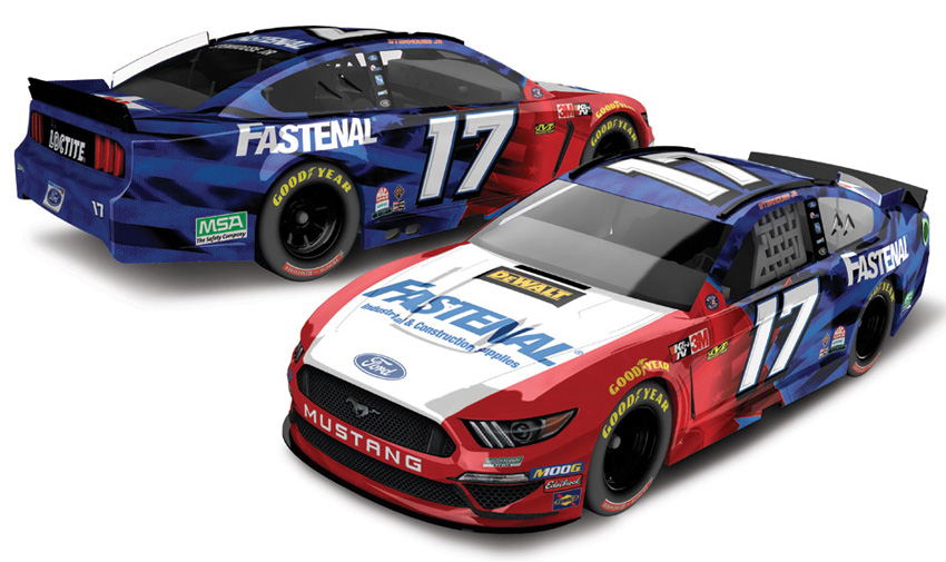 2019 Ricky Stenhouse Jr #17 Fastenal Patriotic 1/64 Diecast