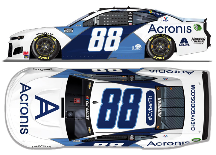 2020 Alex Bowman #88 Acronis 1/24 Diecast