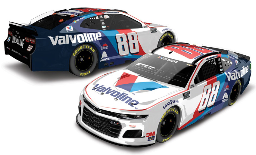 2020 Alex Bowman #88 Valvoline 1/24 Diecast