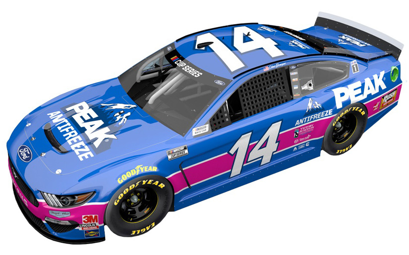 2020 Clint Bowyer #14 PEAK Darlington Throwback 1/64 Diecast