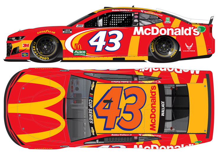 2020 Bubba Wallace #43 McDonald's 1/64 Diecast