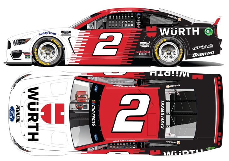 2020 Brad Keselowski #2 Wurth 1/64 Diecast