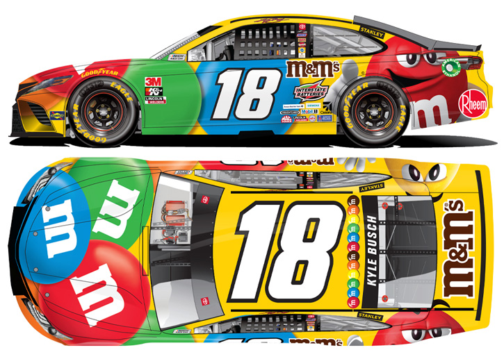2020 Kyle Busch #18 M&M's NASCAR 1/24 Diecast