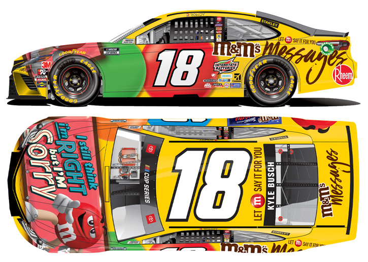 2020 Kyle Busch #18 M&M's Messages Pink 1/64 Diecast