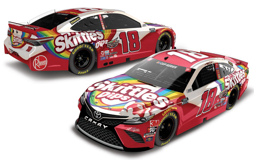 2020 Kyle Busch #18 Skittles Dips 1/64 Diecast