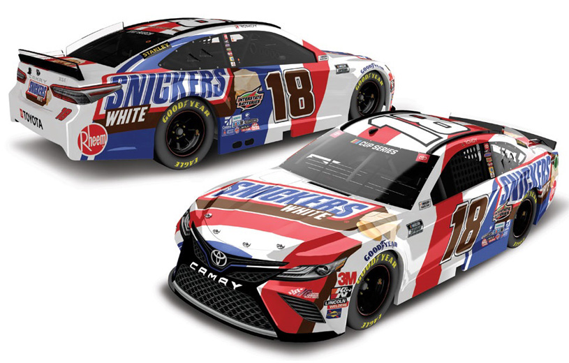2020 Kyle Busch #18 Snickers White ELITE 1/24 Diecast