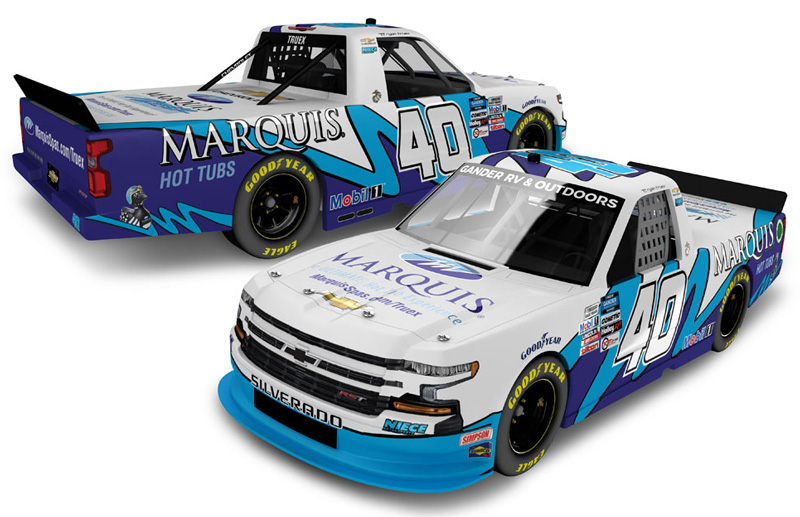 2020 Ryan Truex #40 Marquis Spa Truck 1/64 Diecast