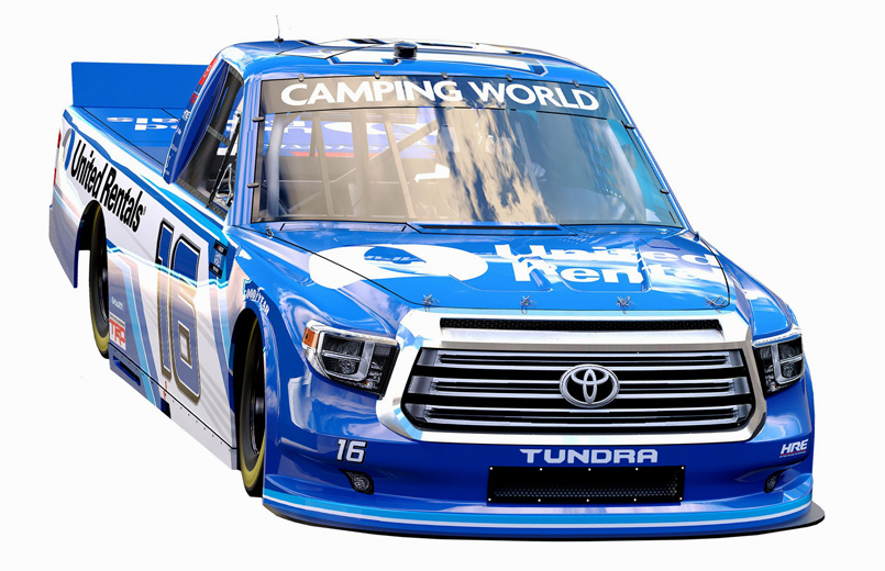 2021 Austin Hill #16 United Rentals NASCAR Truck 1/64 Diecast