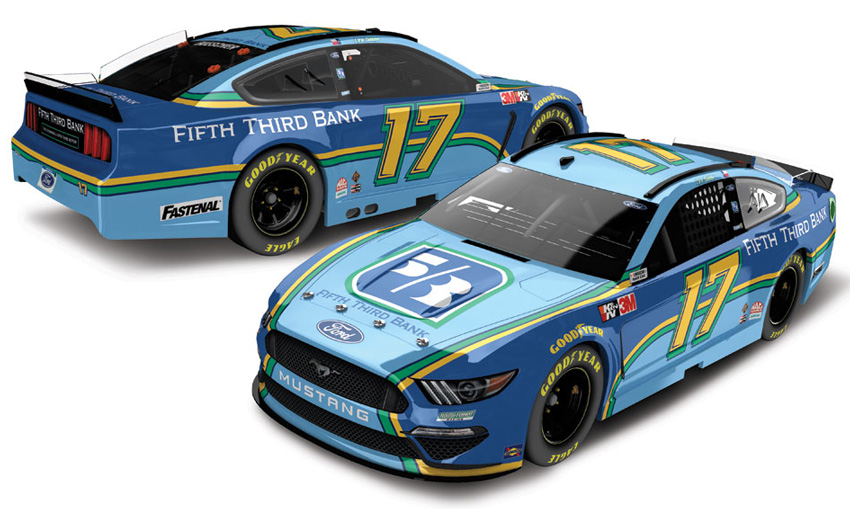 2021 Chris Buescher #17 Fifth Third Bank 1/24 Diecast