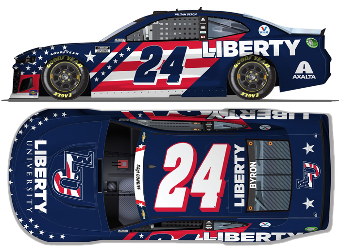 2021 William Byron #24 Liberty University Salutes 1/24 Diecast