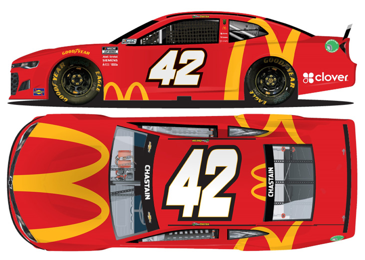 2021 Ross Chastain #42 McDonald's 1/24 Diecast