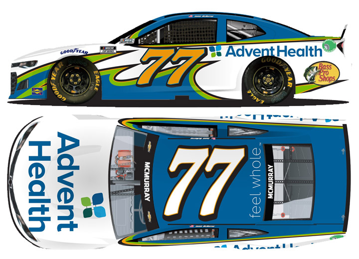 2021 Jamie McMurray #77 AdventHealth 1/24 Diecast