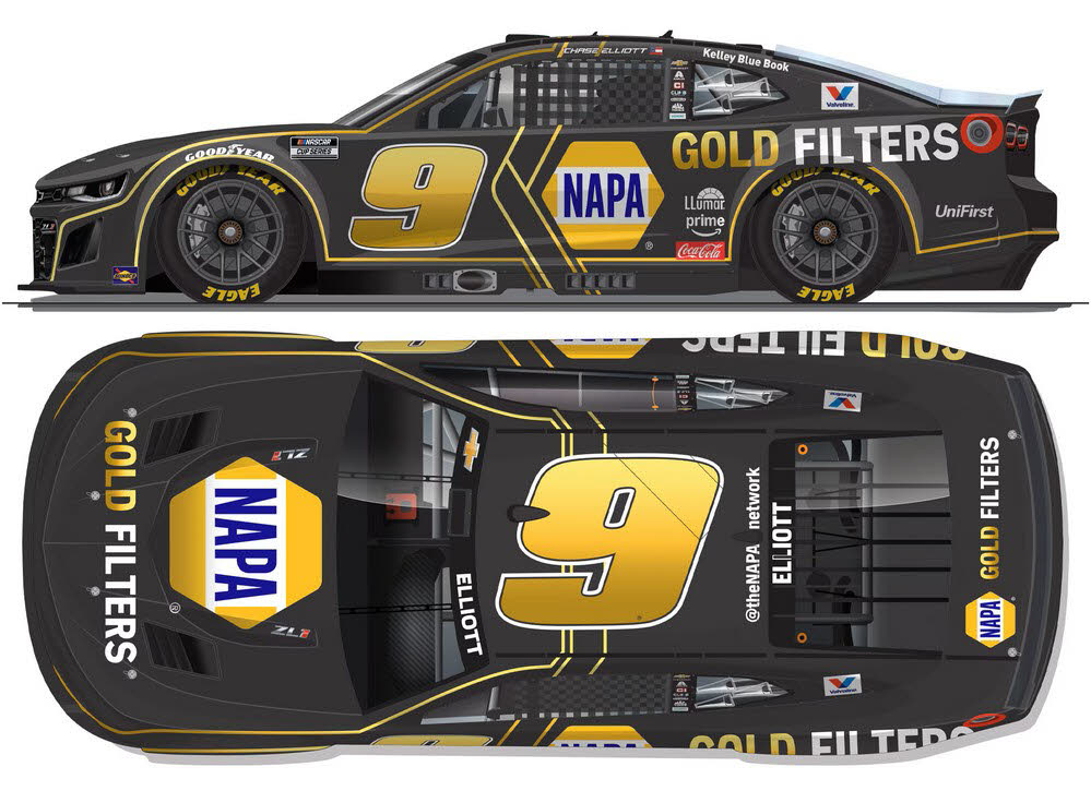 2025 Chase Elliott #9 NAPA Gold Filters 1/64 Diecast