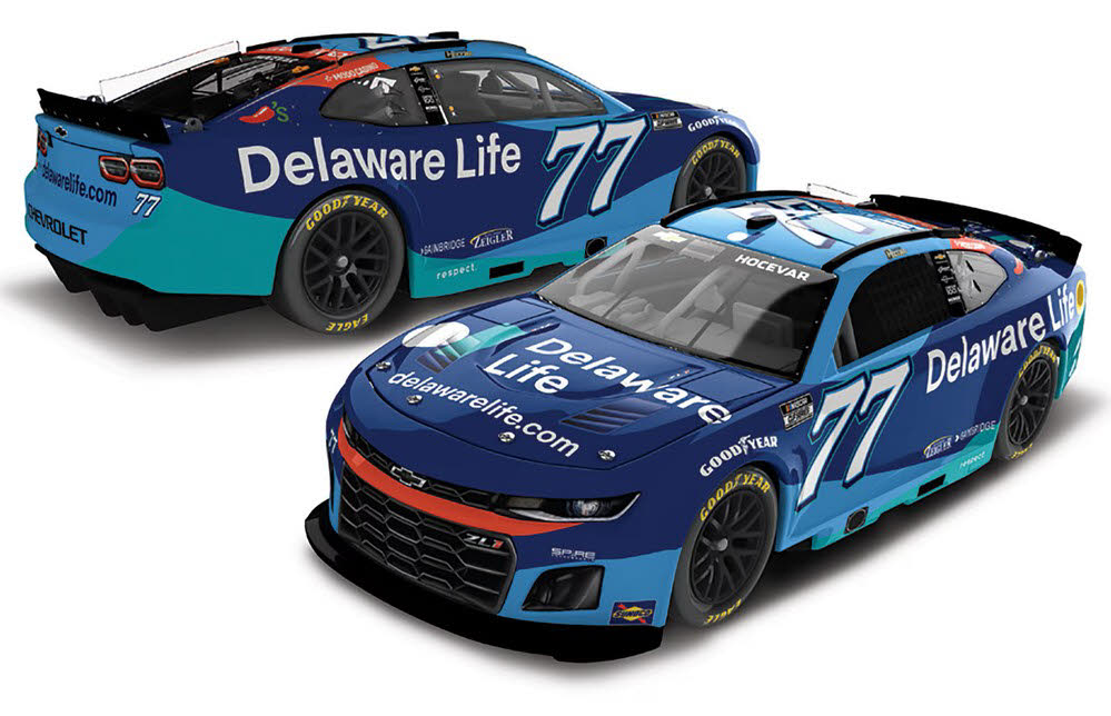 2025 Carson Hocevar #77 Delaware Life 1/64 Diecast