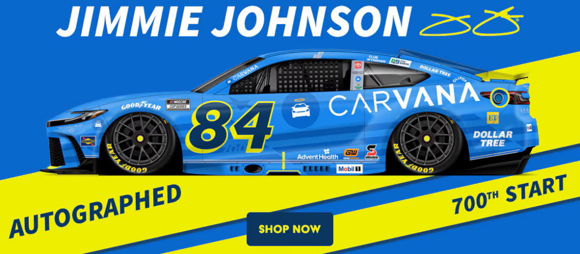 2025 Jimmie Johnson #84 Carvana 700th Start 1/24 Diecast, by Action Lionel - Autographed Version Available